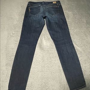 PAIGE verdugo jegging size 29 dark wash mild distressing